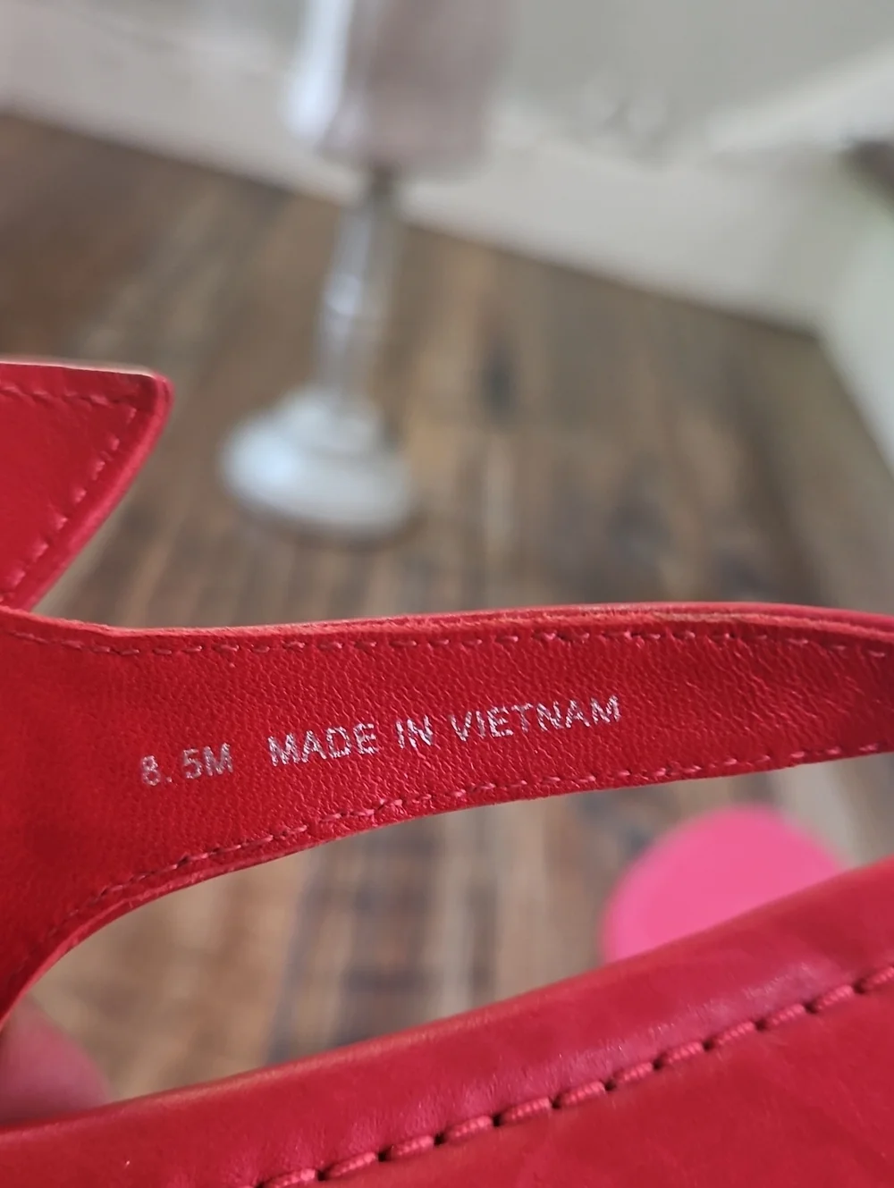 Tory Burch Red Leather T-Strap Slingback Thong Sandal